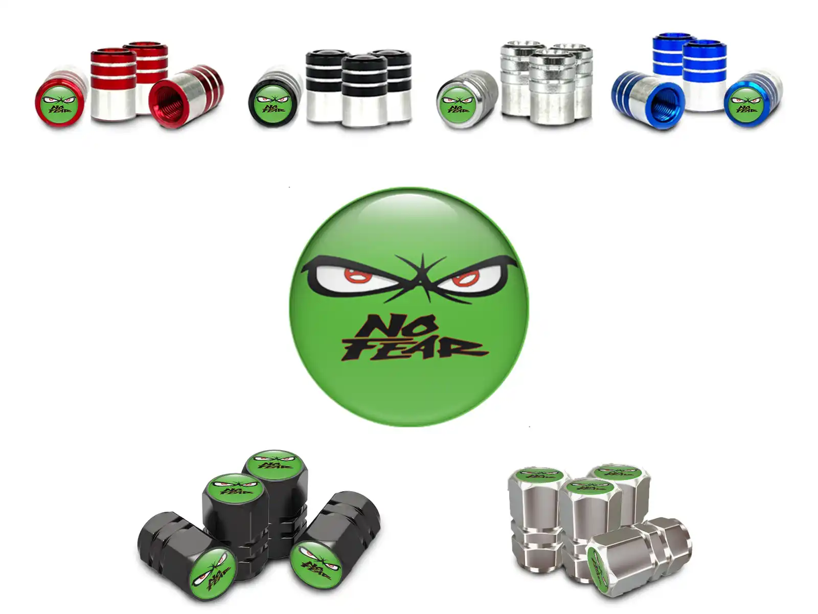 Tyre Valve Caps for Bicycles Minimal Design